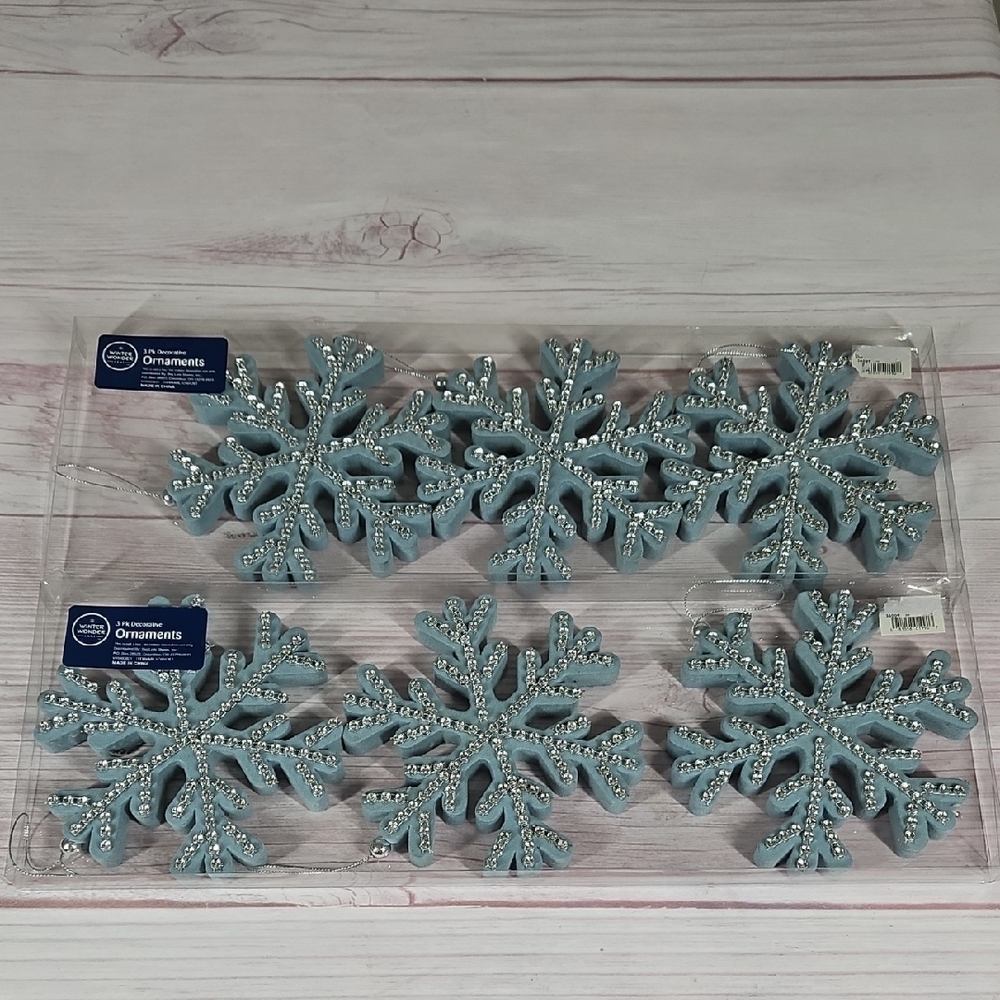 Large 6" Snowflake Craft Ornaments